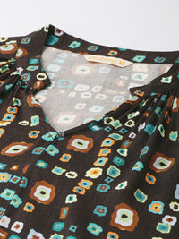 DressBerry Bold Binaries Dye-Inspired High-Low Top