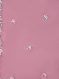 Indo Era Floral Embroidered V-Neck Thread Work Straight Kurta with Trousers & Dupatta