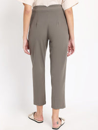 RAREISM Women Tailored Tapered Fit High-Rise Trousers