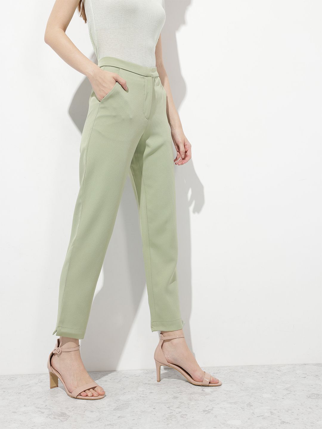 DressBerry Women "Throw On-n-Go" Slim Fit Trousers