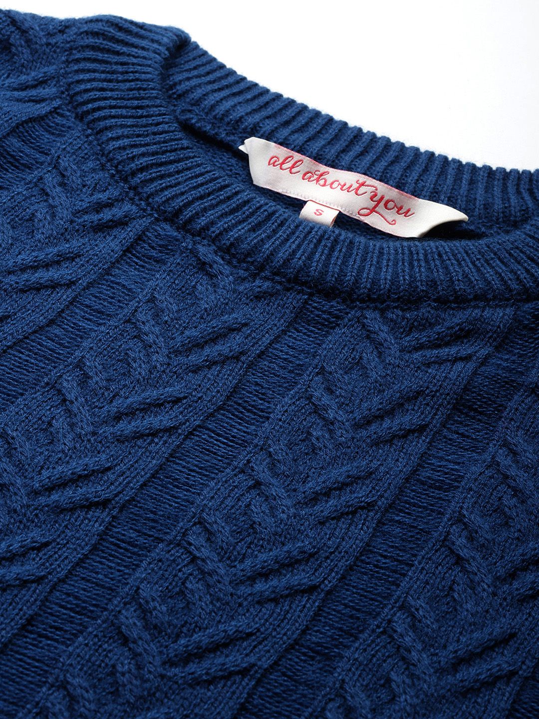 all about you Cable Knit Self-Design Pullover