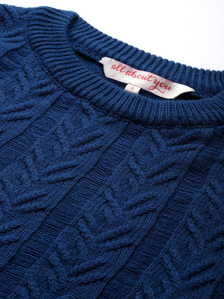 all about you Cable Knit Self-Design Pullover