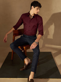 DENNISON Men Flexi Waist Tapered Fit Trousers