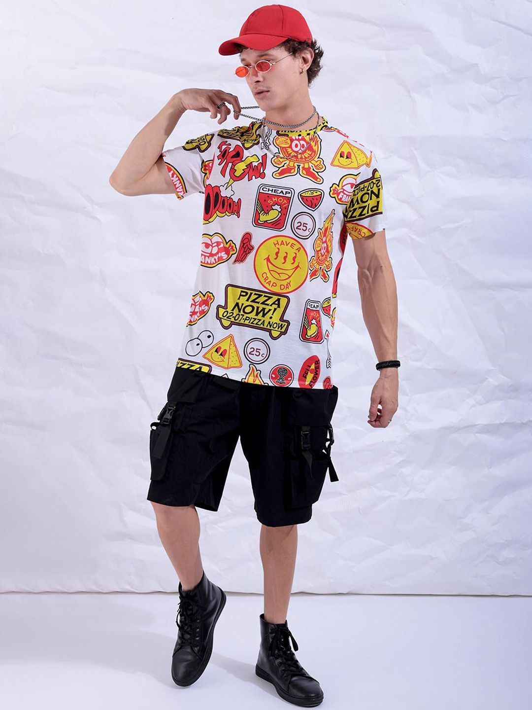 The Indian Garage Co Conversational Printed Slim Fit T-shirt