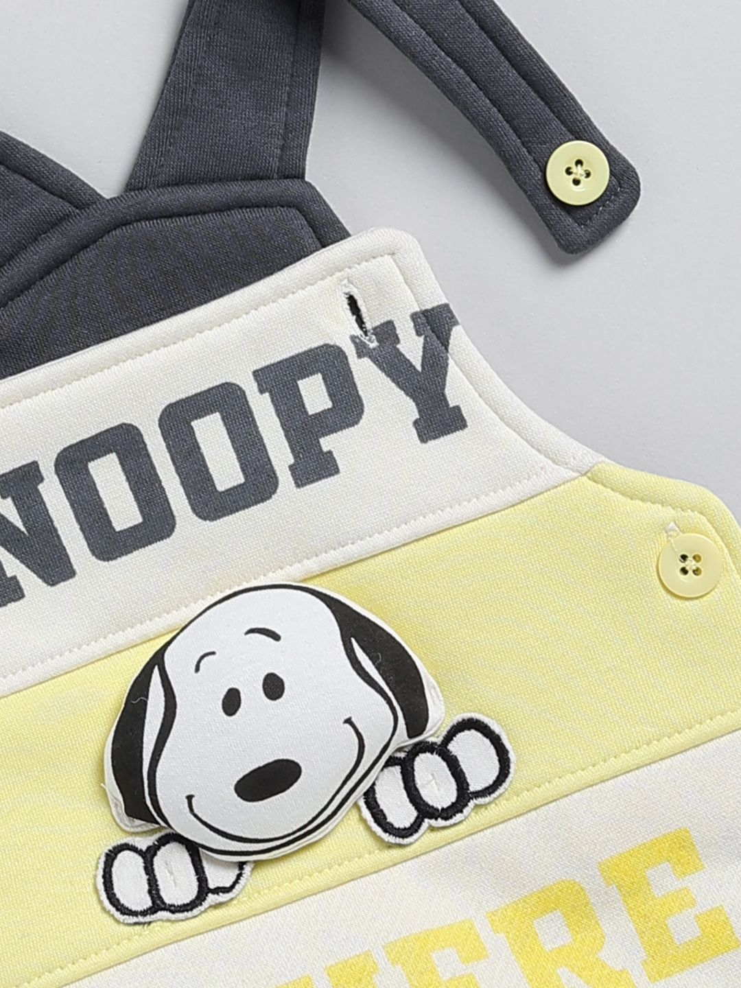 Moms Love Infant Boys Pure Cotton Applique Detail Dungaree With Sweatshirt