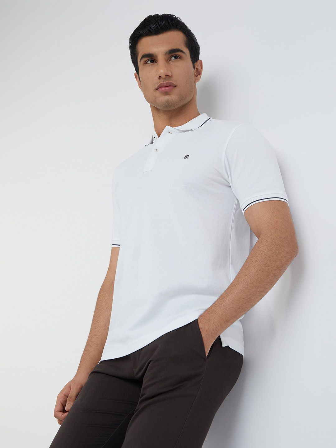 Raymond Pure Cotton Polo Collar T-shirt