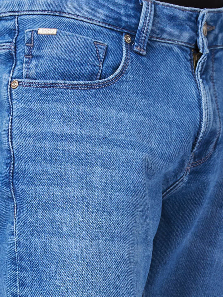SPYKAR Men Slim Fit Mid-Rise Heavy Fade Cotton Jeans