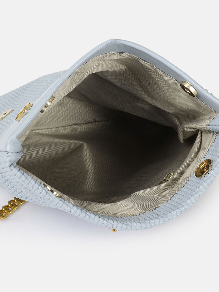 DressBerry Textured Structured Handheld Bag