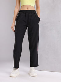 HRX by Hrithik Roshan Women Typography Print Mid-rise Running Track Pants