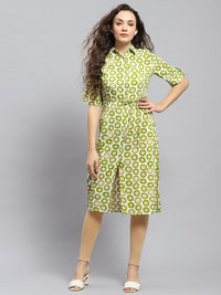 Monte Carlo Print Shirt Style Longline Tunic