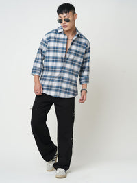 VASTRADO Men Classic Slim Fit Opaque Checked Casual Shirt