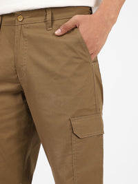 Urbano Fashion Men Mid Rise Pure Cotton Cargo Trousers