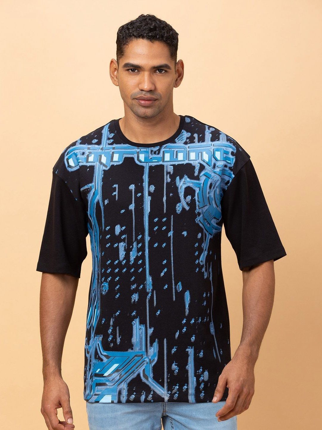 Being Human Men Printed Pockets T-shirt