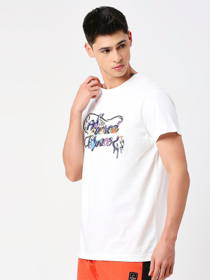 Being Human Typography Printed Round Neck Short Sleeves T-shirt