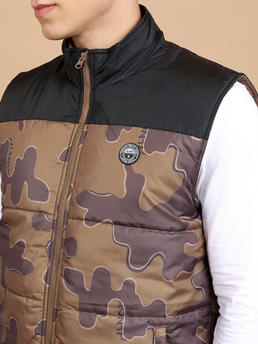 HIGHLANDER Camouflage Printed Puffer Jacket