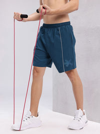 HRX by Hrithik Roshan Men Brand Logo Print Paneled Training Shorts