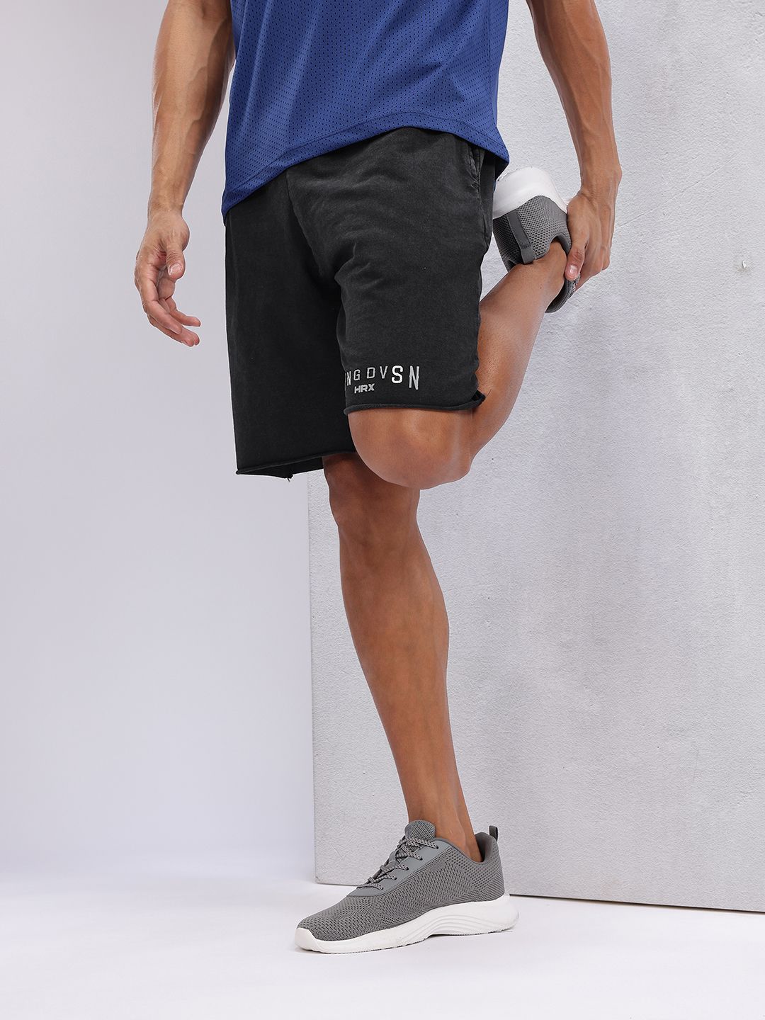 HRX by Hrithik Roshan Men Printed Pure Cotton Training Shorts