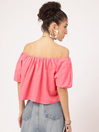DressBerry Puff & Pretty Bardot Top