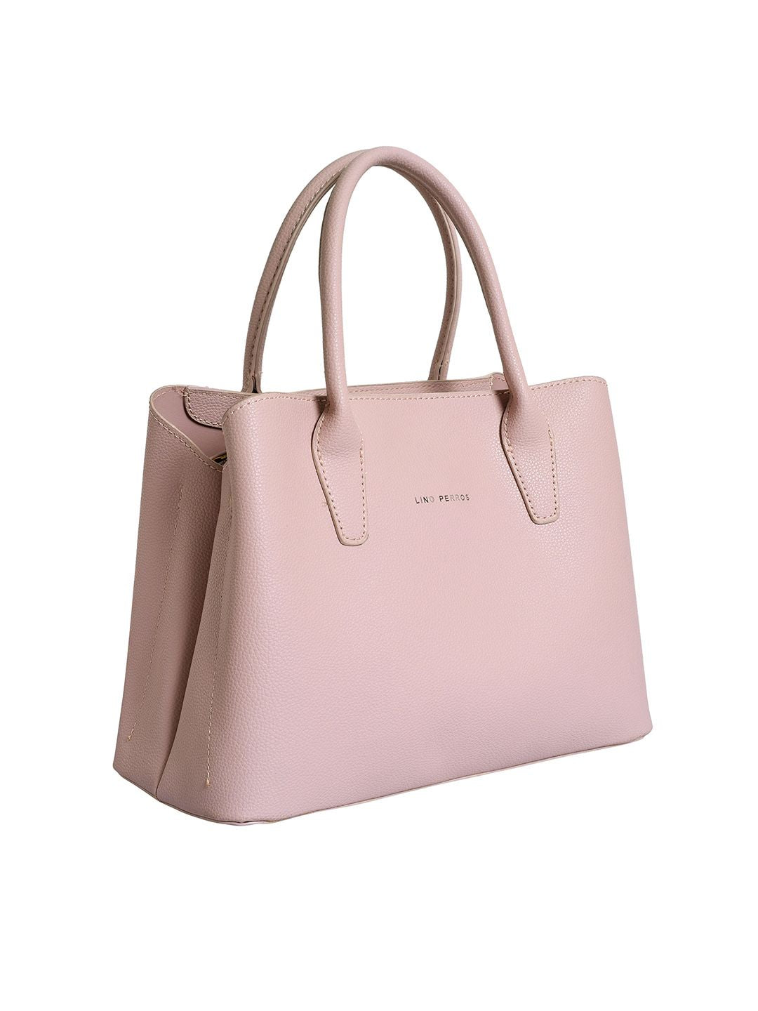 Lino Perros Pink Solid Handheld Bag