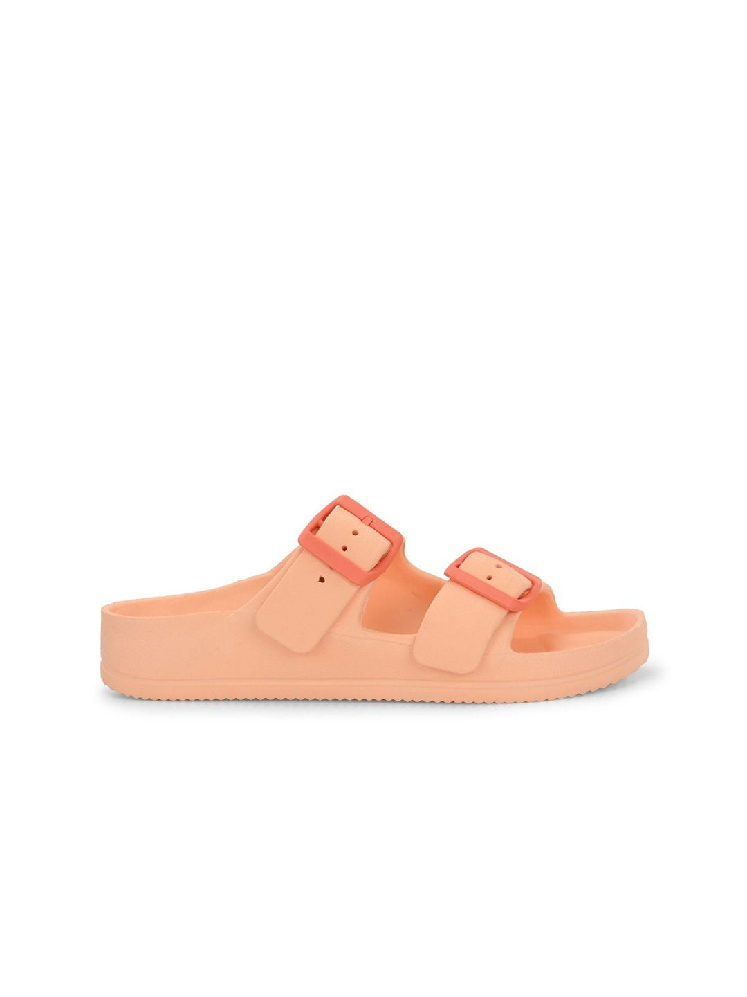 HRX by Hrithik Roshan Women Orange-coloured Rubber Sliders