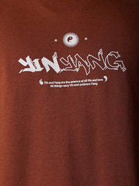 The Indian Garage Co Men Back Printed Boxy Oversized Round Neck T-shirt
