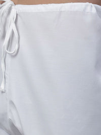 SOJANYA Band Collar Long Sleeves Woven Design Pure Cotton Straight Kurta with Churidar