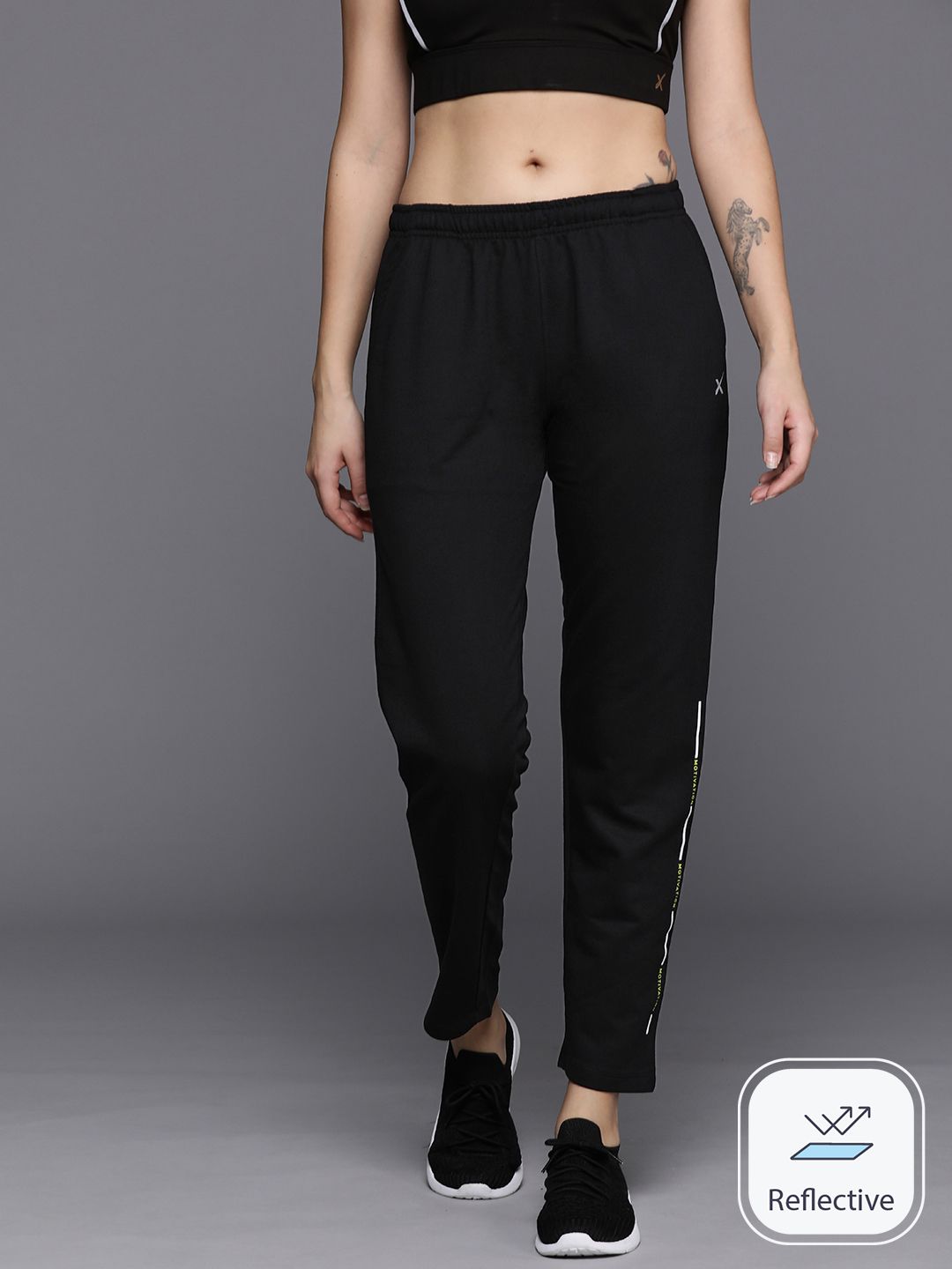 HRX by Hrithik Roshan Mid-Rise Regular Fit Training Trousers