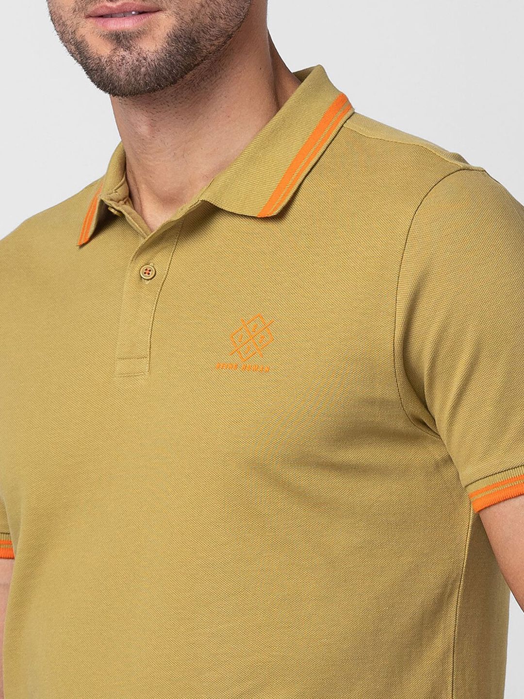 Being Human Polo Collar Pure Cotton T-shirt