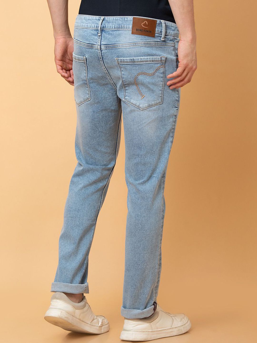 Being Human Men Slim Fit Heavy Fade Jeans