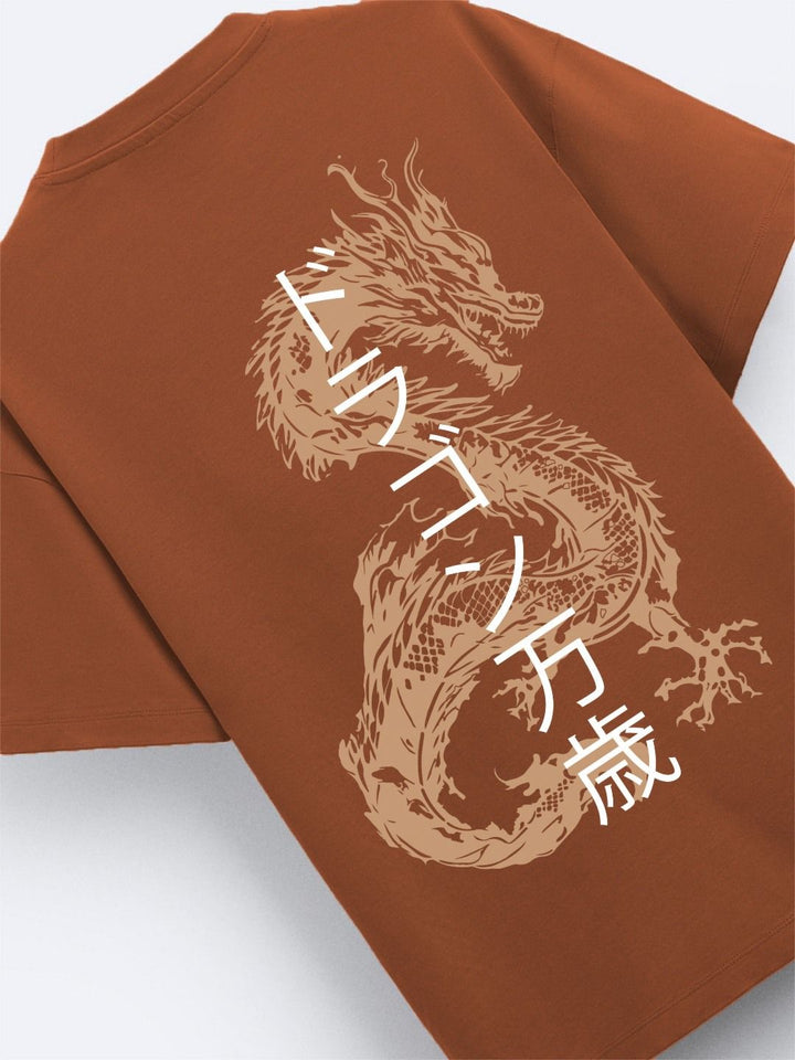 ADRO Men Printed V-Neck Applique T-shirt