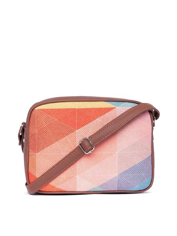 ZOUK Women Colourblocked Structured Sling Bag