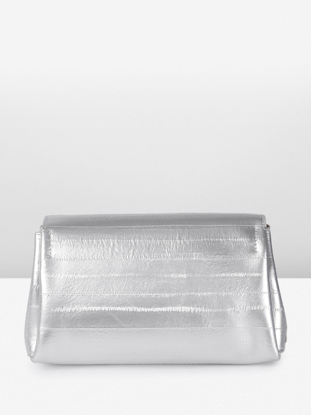 DressBerry Textured Structured Satchel Bag