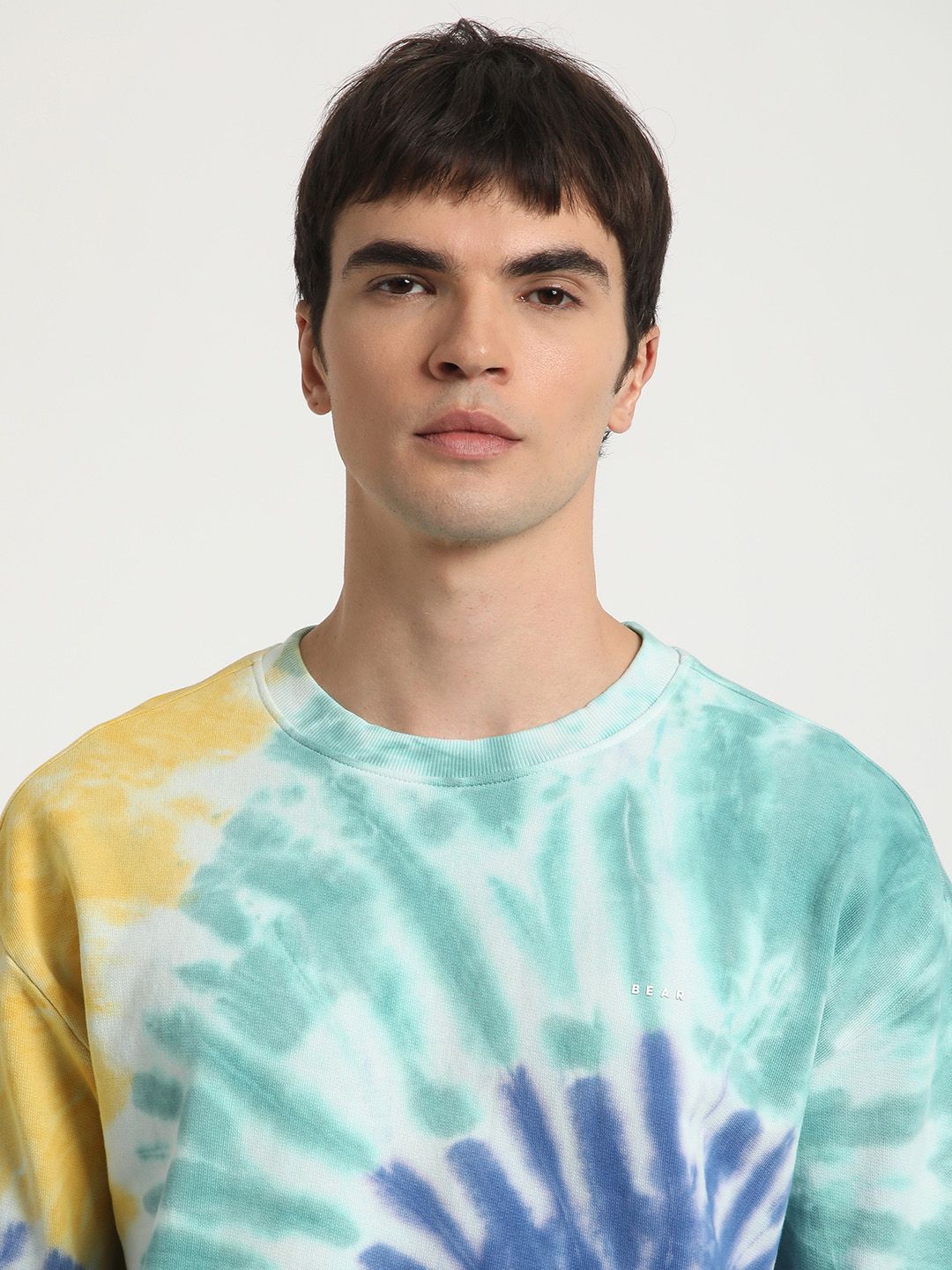 THE BEAR HOUSE Tie and Dyed Pure Cotton Pullover Sweatshirt