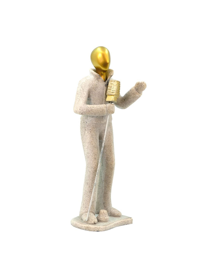 Cortina Sandstone Musical Instrument Off White Living Room Medium Showpiece - 6.3 inci