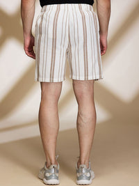 Being Human Men Striped Slim Fit Shorts