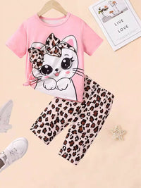 YK Printed T-shirt with Trousers