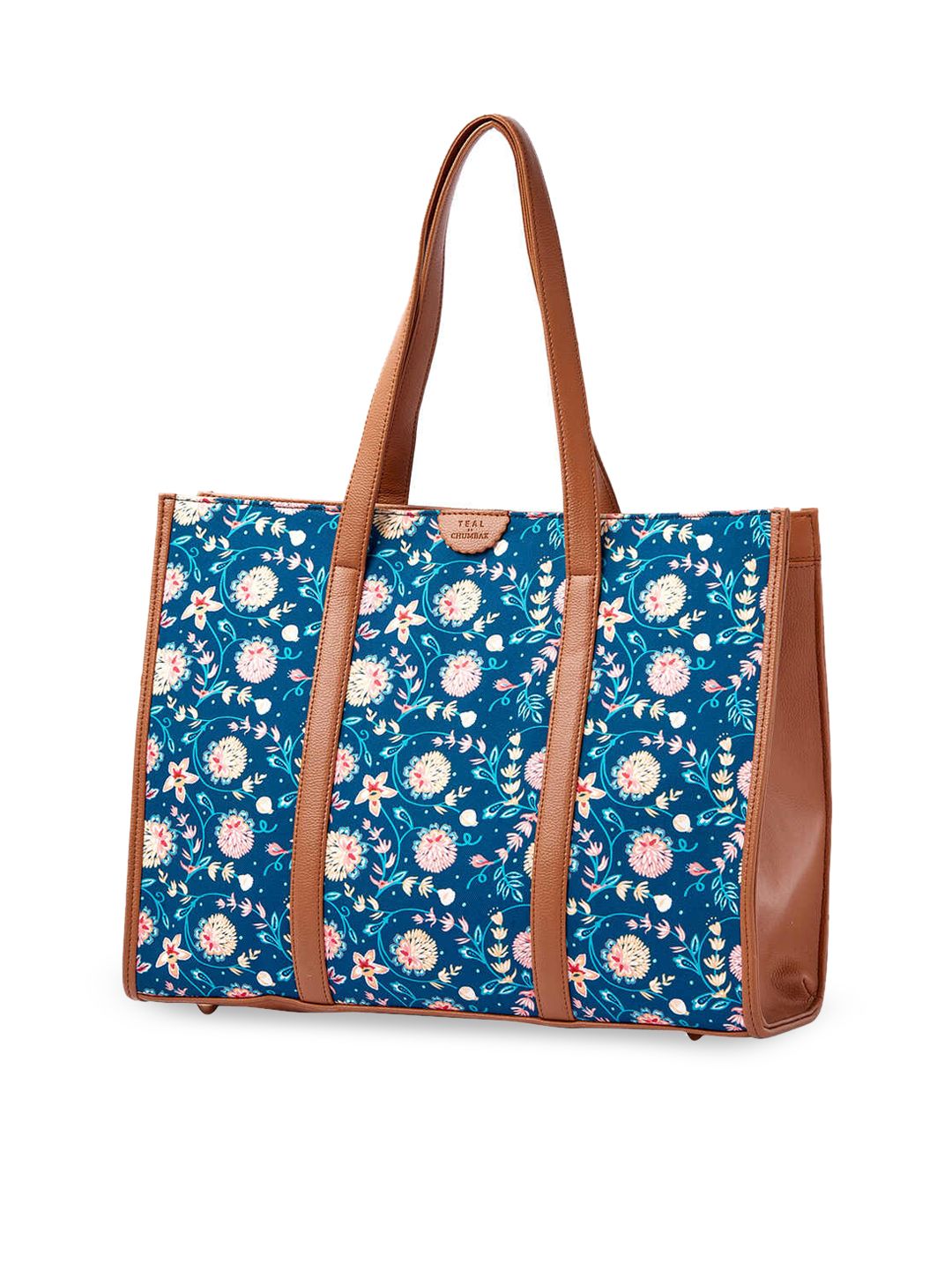 TEAL BY CHUMBAK Printed Tote Bag