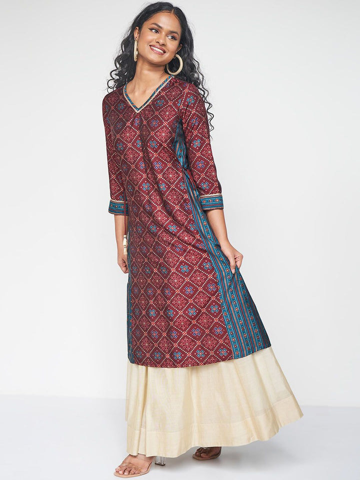Global Desi Ethnic Motifs Printed Kurta