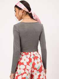 DressBerry Refined Basic Square Neck Top