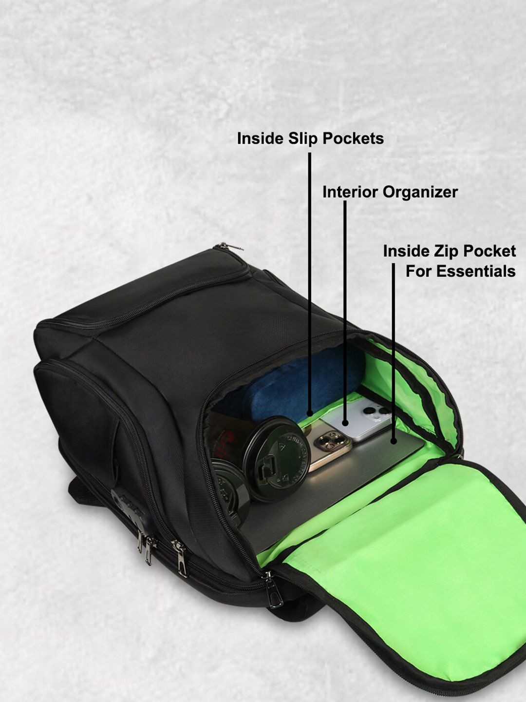 HRX by Hrithik Roshan Unisex Anti-Theft Backpack with Shoe Pocket