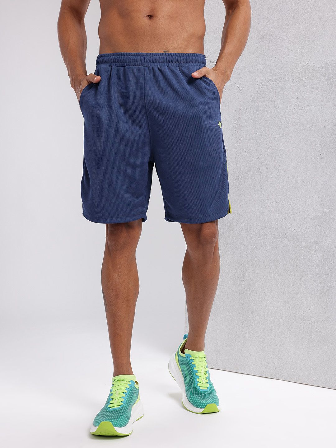 HRX by Hrithik Roshan Men Side-Striped Rapid-Dry Training Shorts