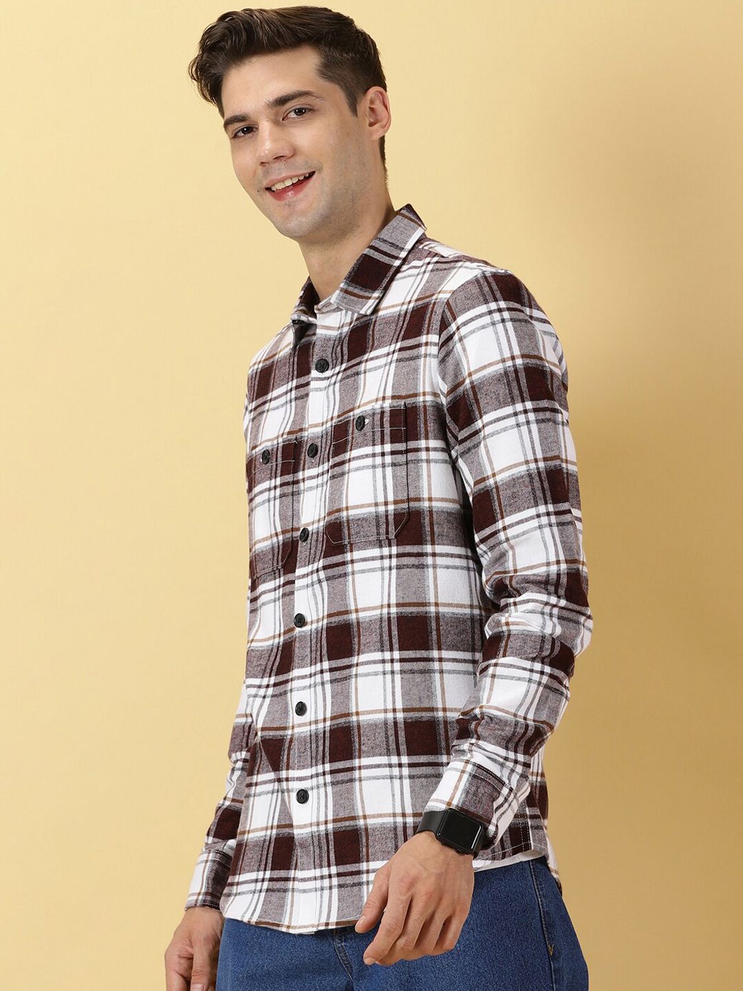 Thomas Scott Standard Slim Fit Tartan Checked Casual Shirt