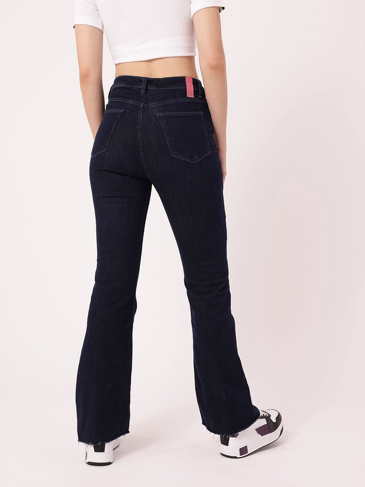 DressBerry Women Modern Vibe Stretchable Frayed Jeans