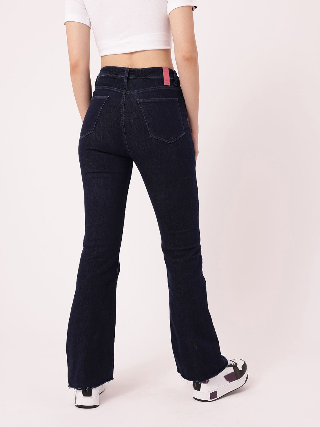 DressBerry Women Modern Vibe Stretchable Frayed Jeans