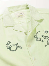 Thomas Scott Premium Liberal Fit Conversational Printed Cuban Collar Cotton Casual Shirt