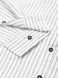 The Indian Garage Co Slim Fit Opaque Striped Casual Shirt