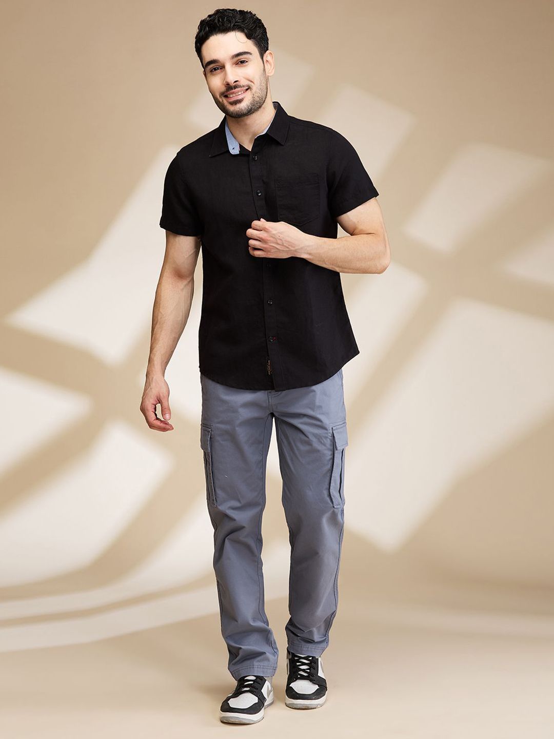 Being Human Men Slim Fit Opaque Casual Shirt