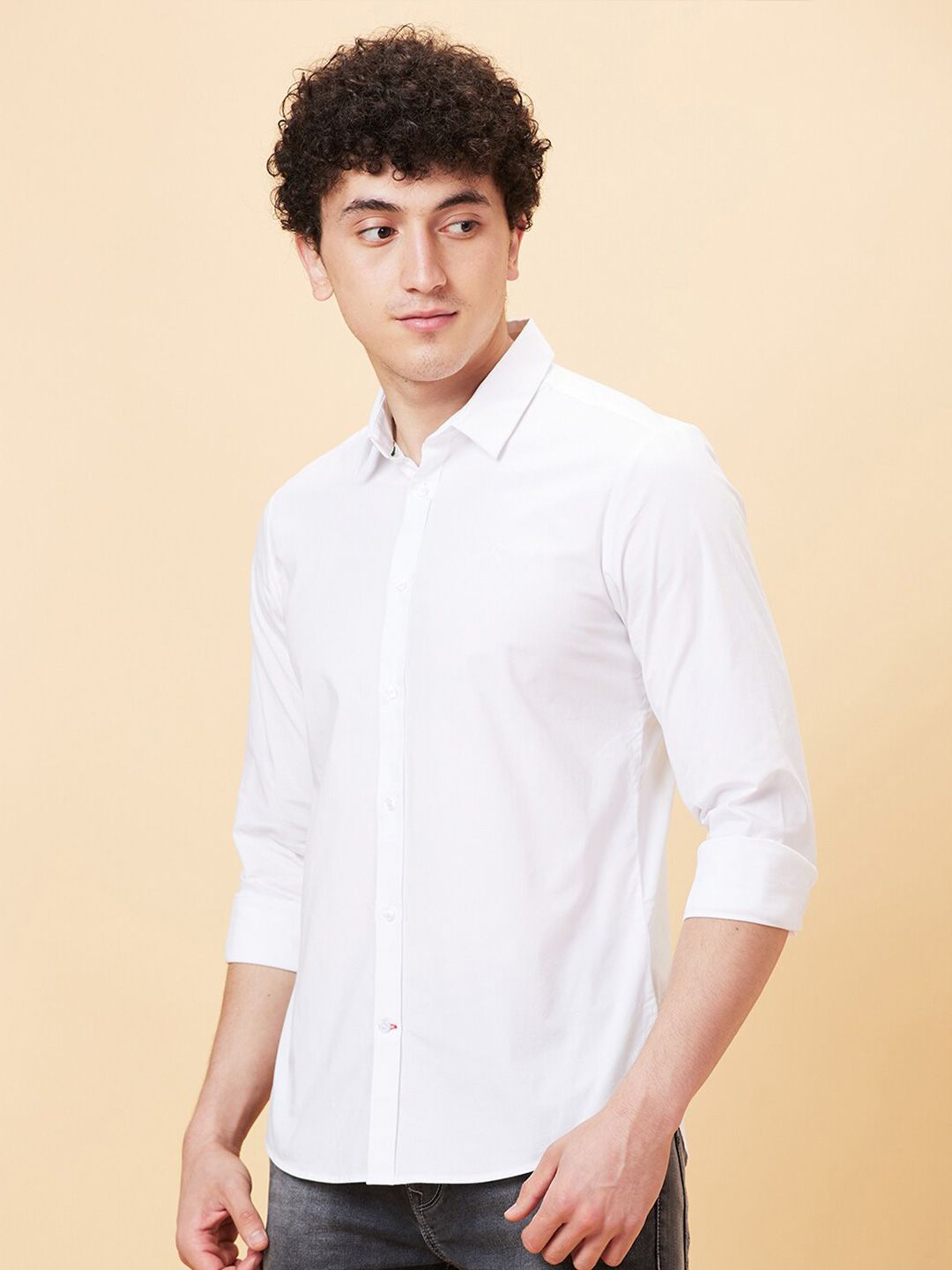 Being Human Spread Collar Slim Fit Casual Shirt