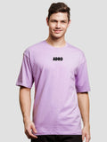 ADRO Men Typography V-Neck Applique T-shirt