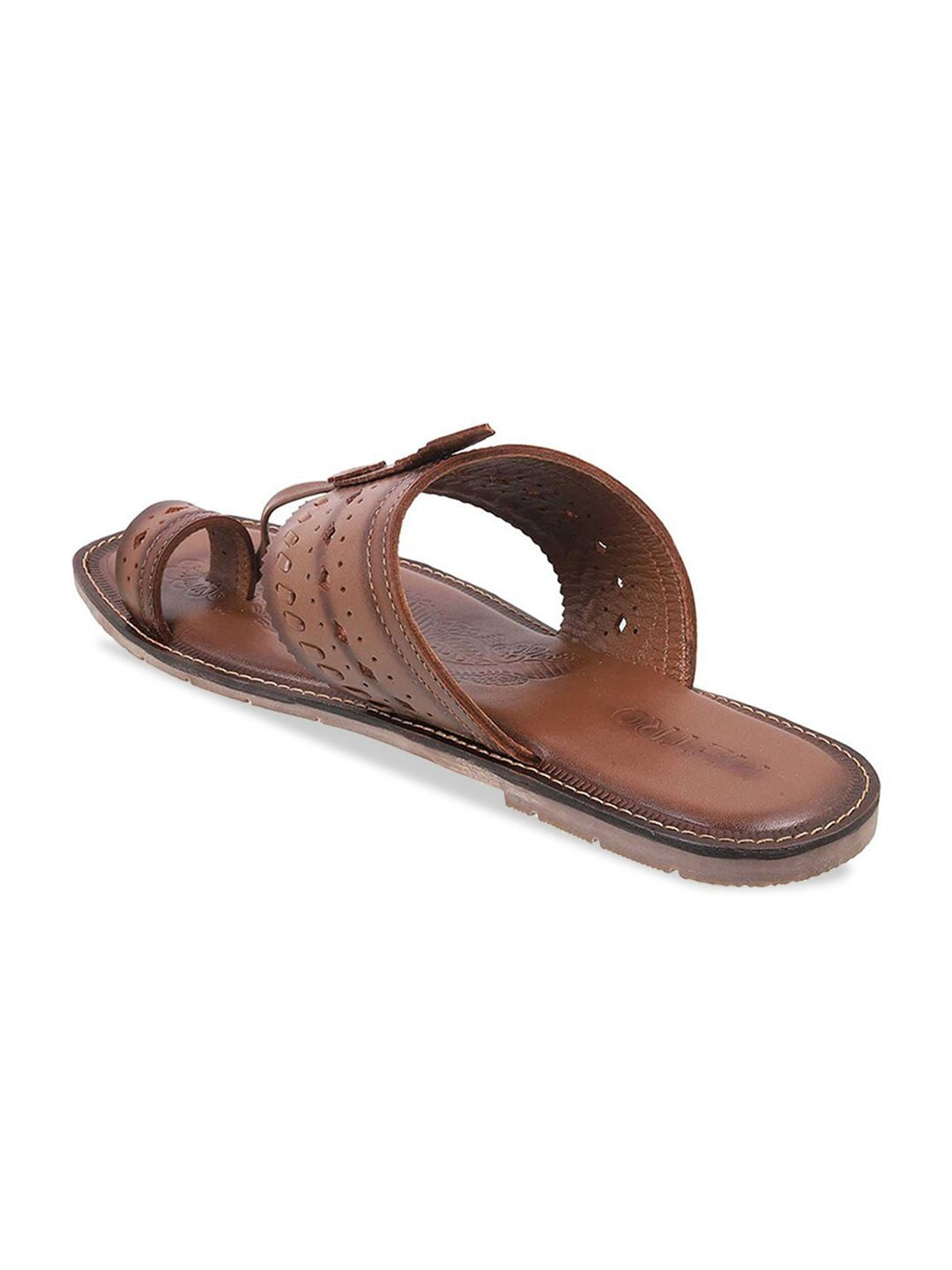 Metro Men Textured Leather Comfort Sandals